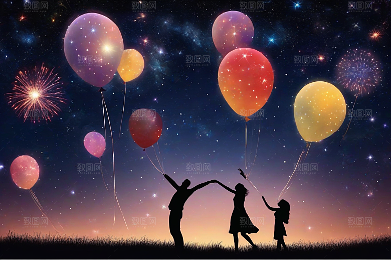 烟花点燃情侣共享浪漫时刻