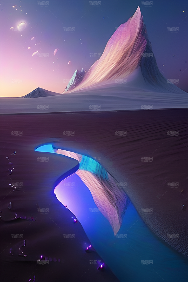 奇幻之旅星空下的CG艺术作品