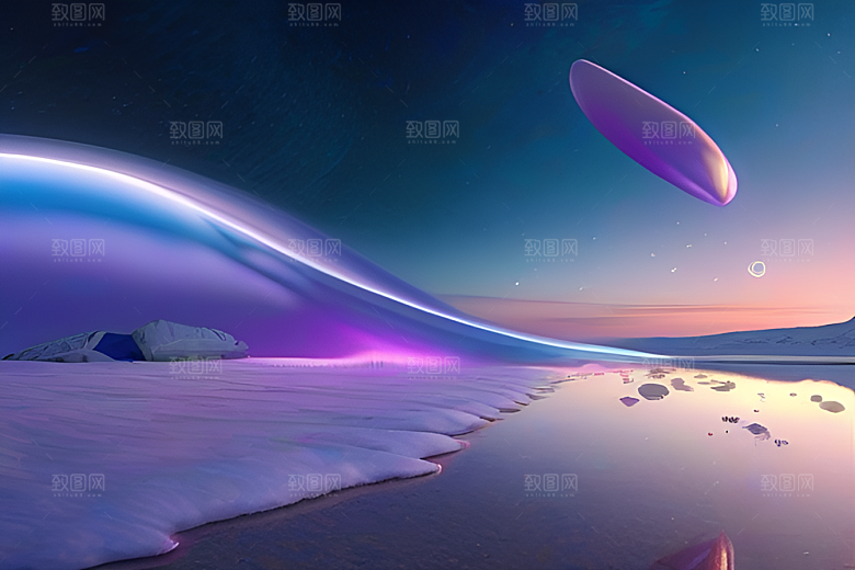 奇幻之旅星空下的CG艺术作品