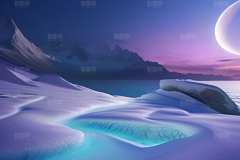 奇幻之旅星空下的CG艺术作品