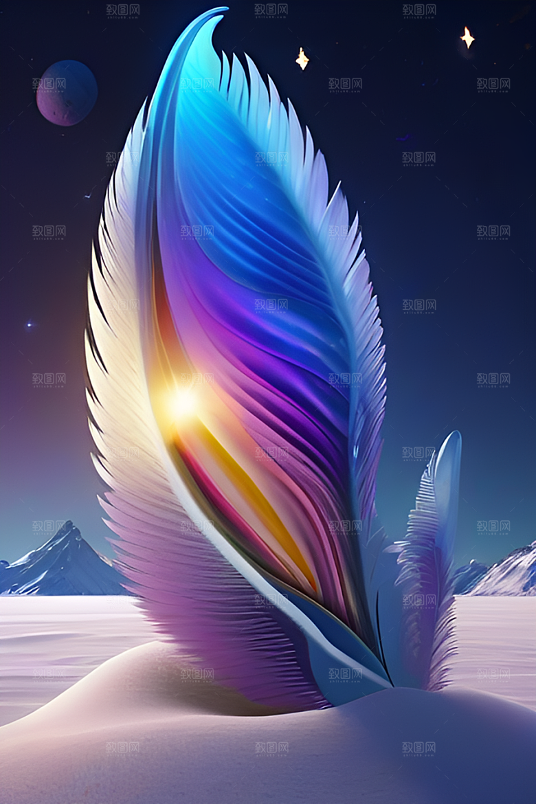 奇幻之旅星空下的CG艺术作品