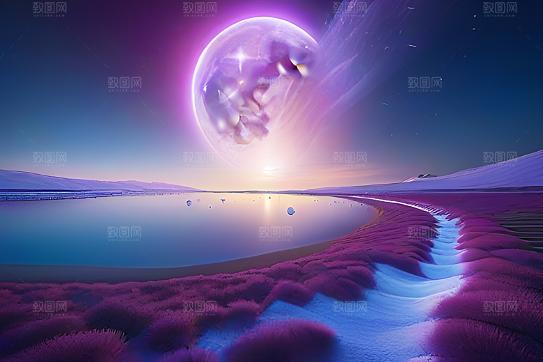 苔原与尖端自然之美的迷人CG渲染