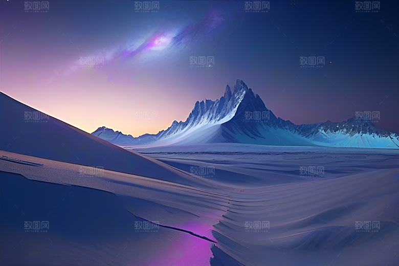 照亮北极银河的CG艺术呈现