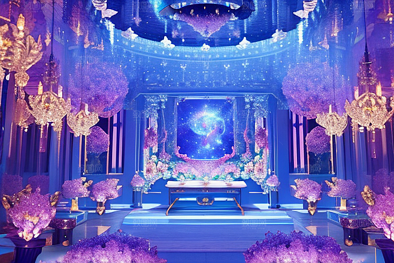 绚丽花海绽放的花朵群聚间