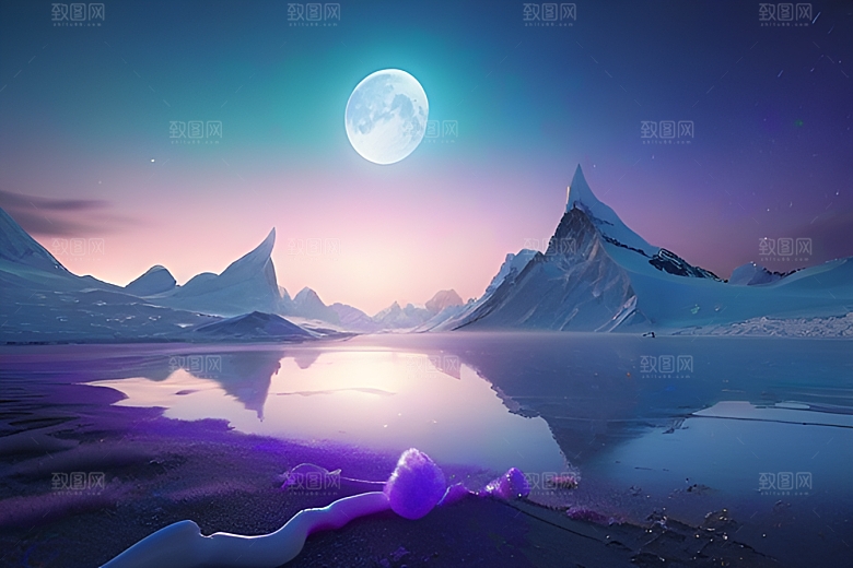 美景北极的绚丽CG渲染