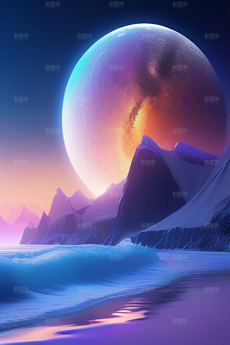 美景北极的绚丽CG渲染