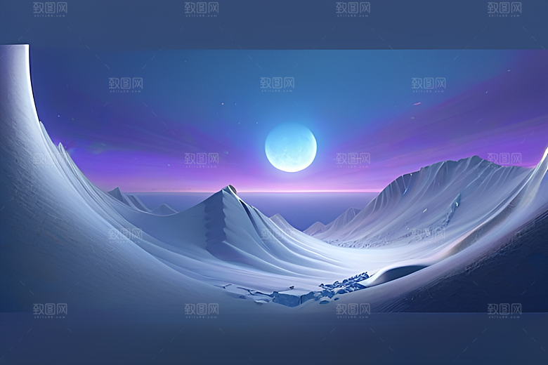 美景北极的绚丽CG渲染