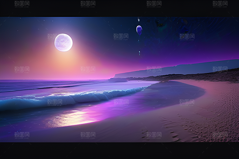 七彩小光粒迷人的CG构图元素