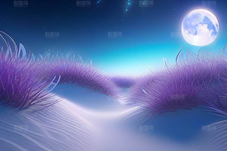 幻想的高细节星空下的CG艺术作品