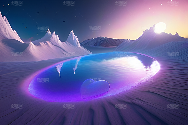 幻想的高细节星空下的CG艺术作品