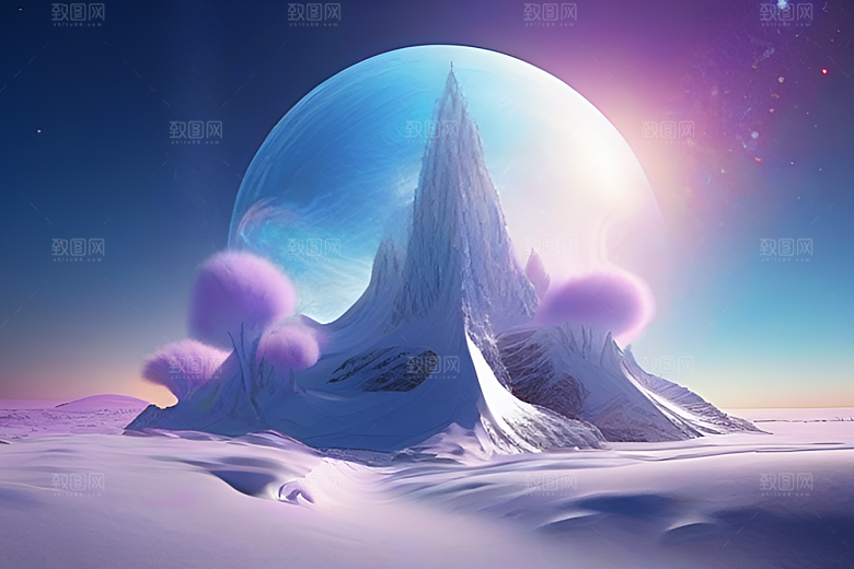 月亮与星星的魅力高清CG艺术作品
