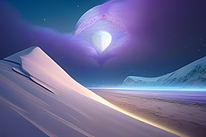 月亮与星星的魅力高清CG艺术作品
