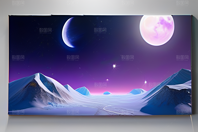 月亮与星星的魅力高清CG艺术作品