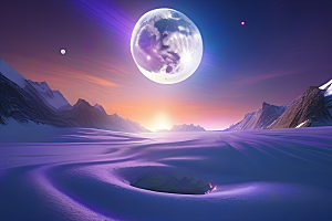 月亮与星星的魅力高清CG艺术作品