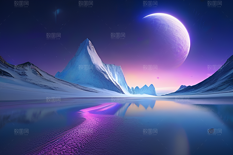 月亮与星星的魅力高清CG艺术作品