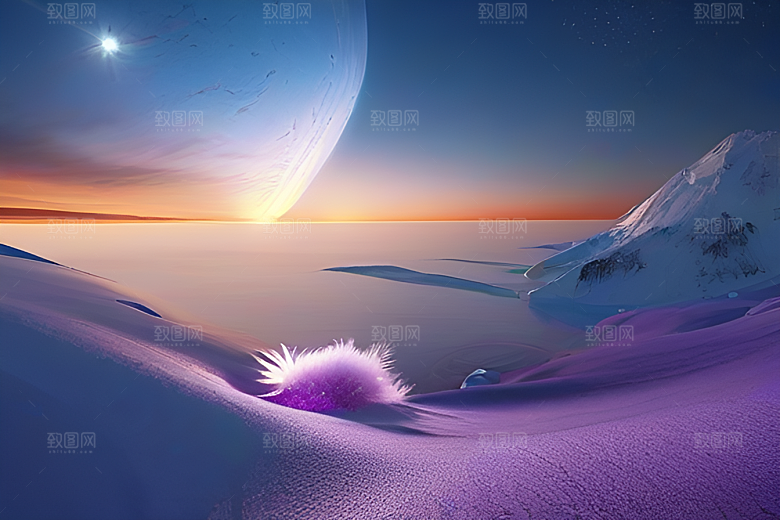 月亮与星星的魅力高清CG艺术作品
