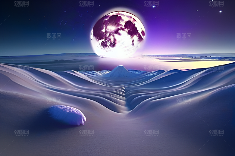 月亮与星星的魅力高清CG艺术作品