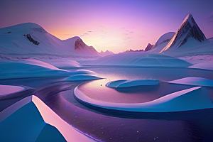 深夜的浪漫海滩冰川与星空的奇幻碰撞