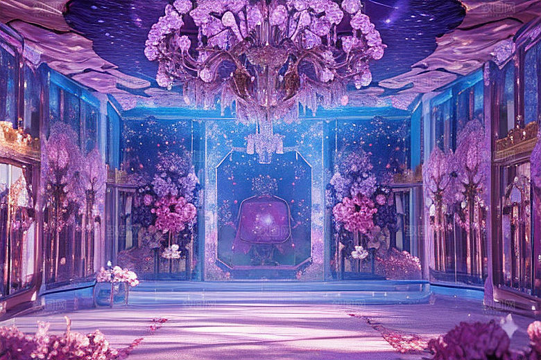 深海童话世界奇幻花海中