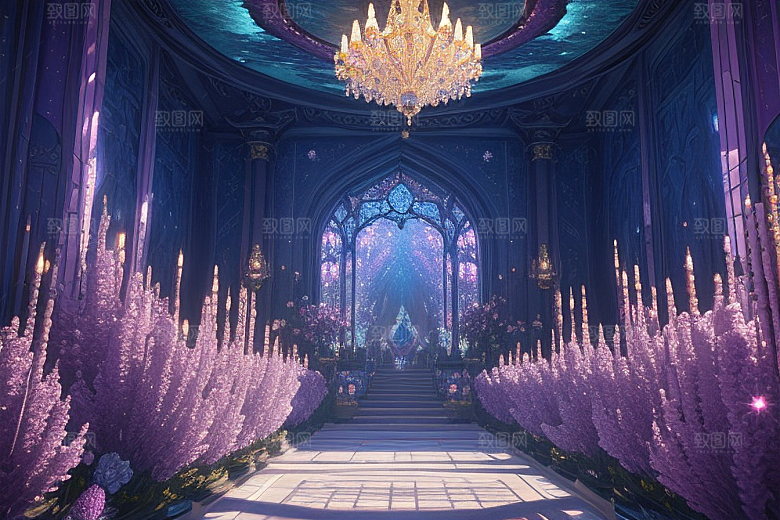 深海花境花朵绽放的奇幻之旅