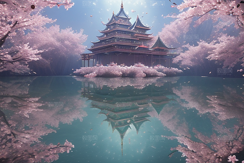 奇幻之旅穿越透明宫殿的桃花世界