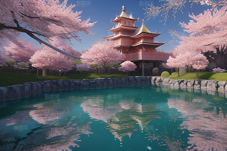 奇幻之旅穿越透明宫殿的桃花世界