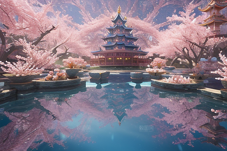 魔法桃花穿越宝藏宫殿的奇幻世界