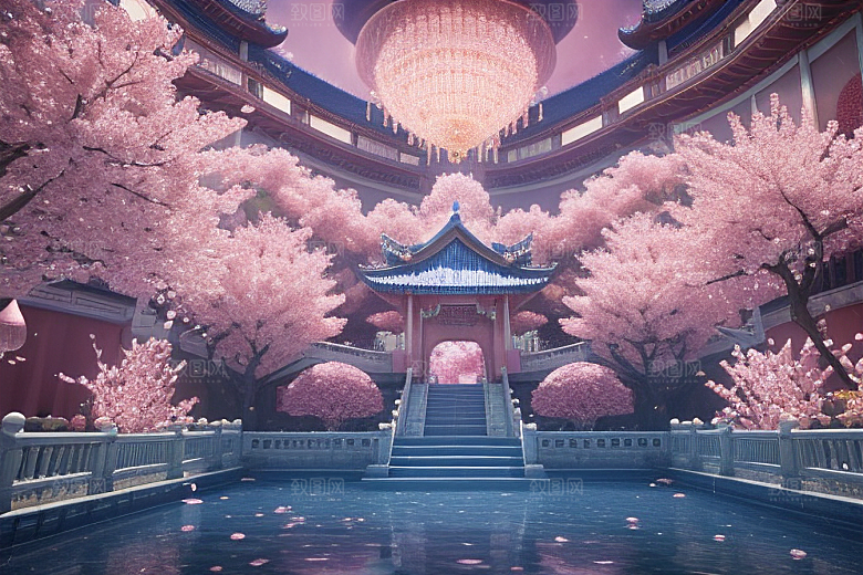魔法桃花穿越宝藏宫殿的奇幻世界