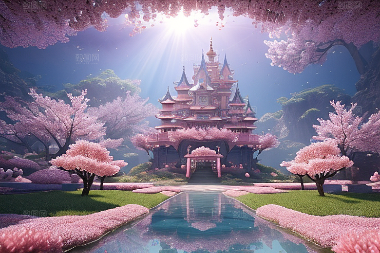 魔法桃花穿越宝藏宫殿的奇幻世界