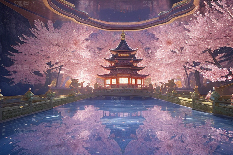 魔法桃花穿越宝藏宫殿的奇幻世界