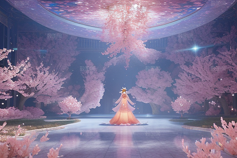 深海之梦穿越桃花宫殿的奇幻之旅