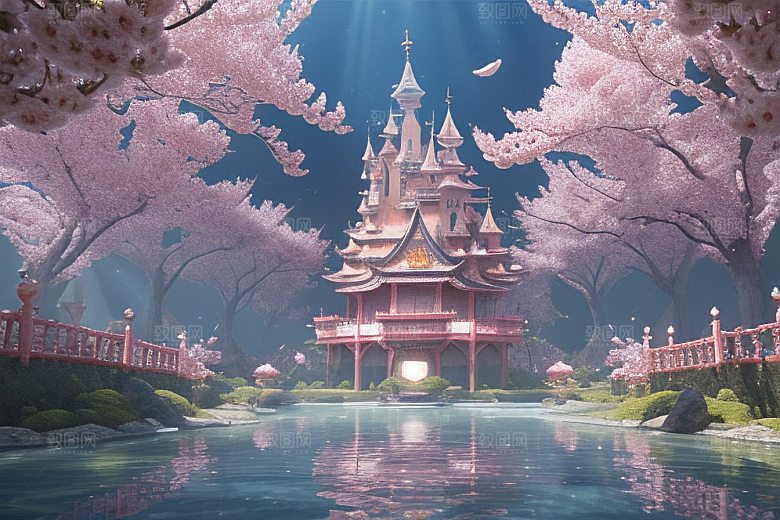 深海之梦穿越桃花宫殿的奇幻之旅