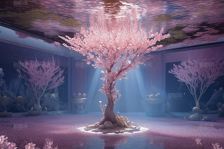 魔法宝殿穿越桃花宫殿的奇幻世界