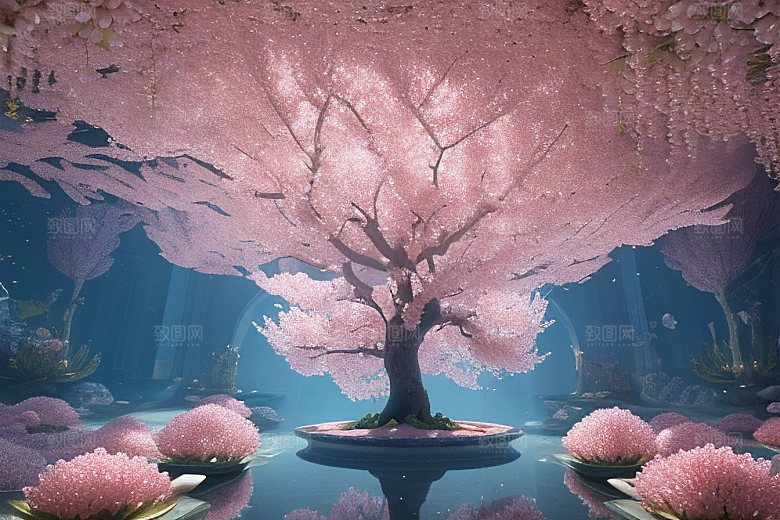 魔法宝殿穿越桃花宫殿的奇幻世界