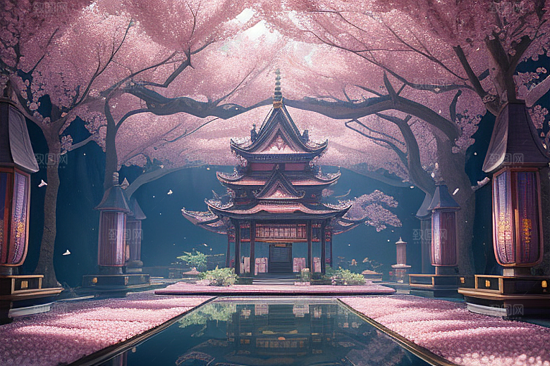 魔法桃花穿越宝藏宫殿的奇幻世界