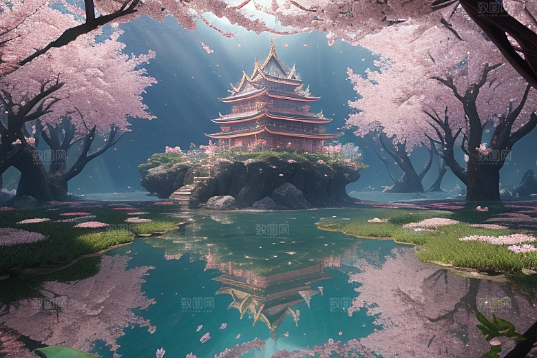魔法桃花穿越宝藏宫殿的奇幻世界