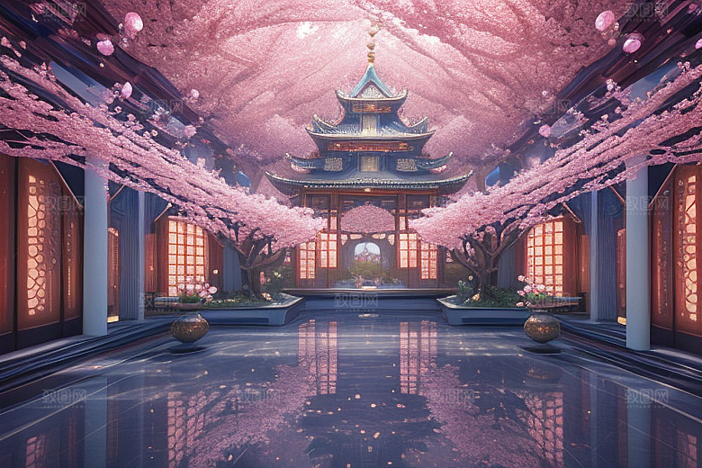 魔法桃花穿越宝藏宫殿的奇幻世界