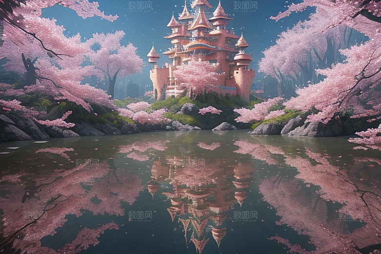 魔法桃花穿越宝藏宫殿的奇幻世界