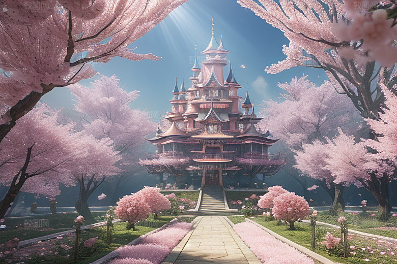深海之梦穿越桃花宫殿的奇幻之旅