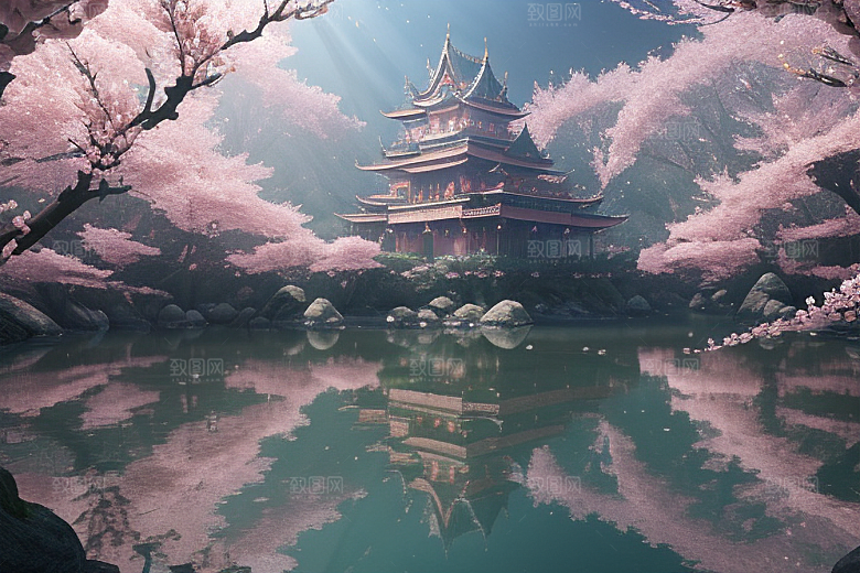 深海之梦穿越桃花宫殿的奇幻之旅
