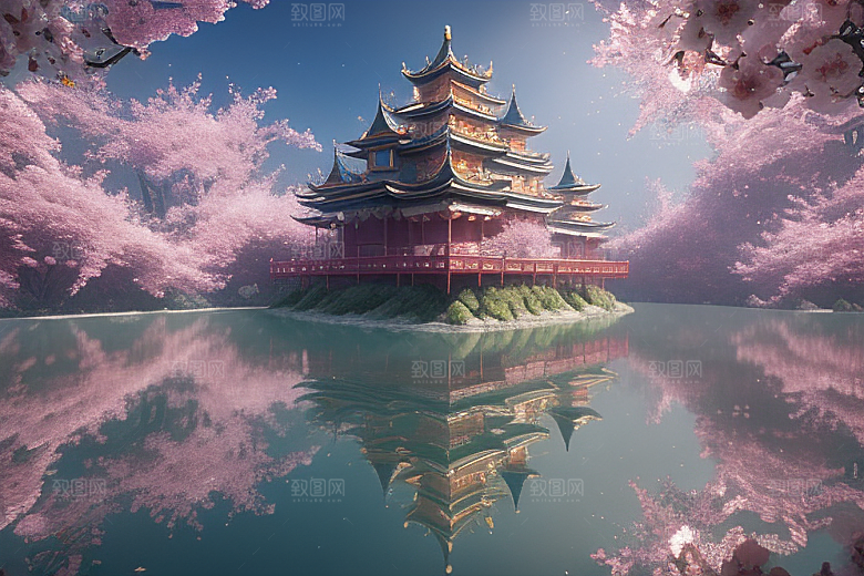 深海之梦穿越桃花宫殿的奇幻之旅