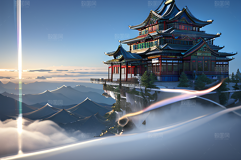 绚丽宫殿高清8K画面