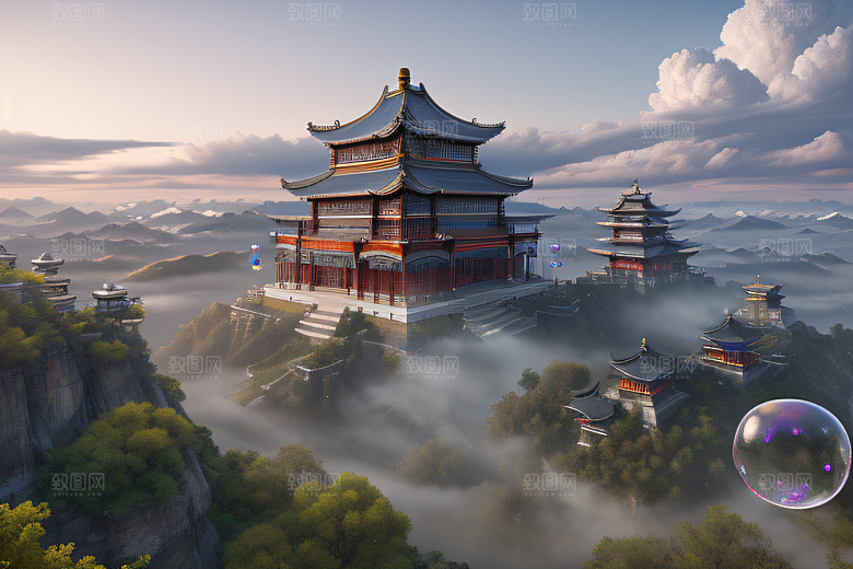 绚丽宫殿高清8K画面