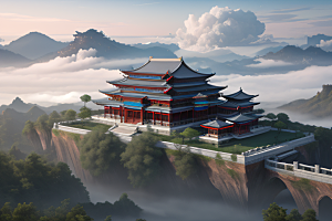 层层彩泡水晶云宽广视野