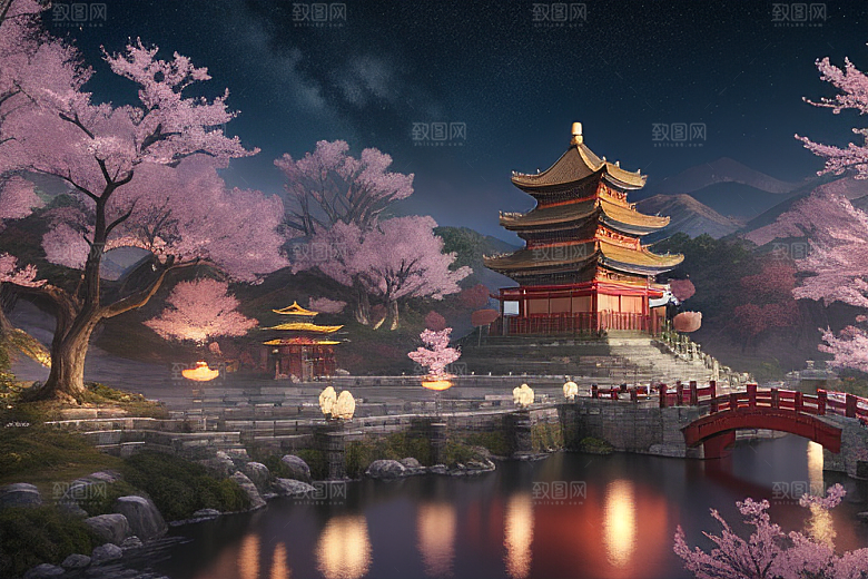 神话南门绚丽的中国风CG渲染