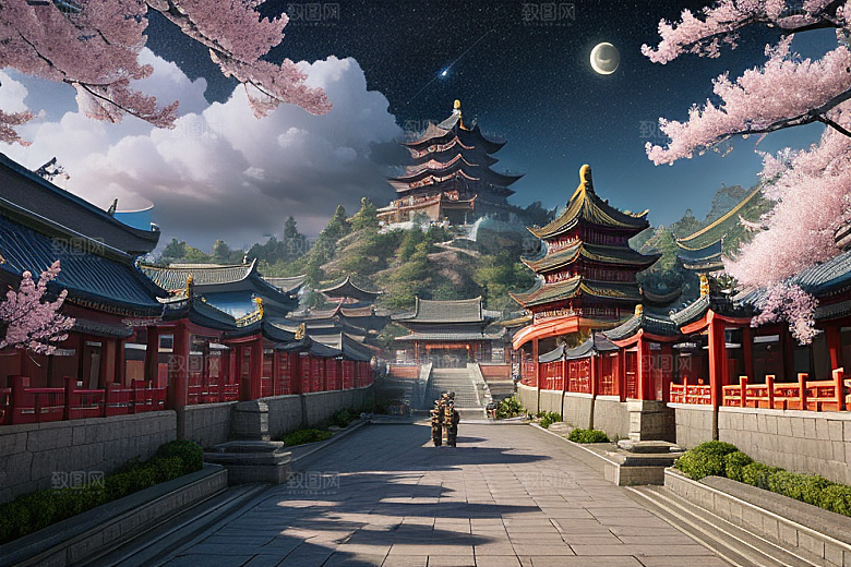 神话南门绚丽的中国风CG渲染