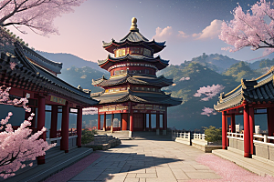 神话南门绚丽的中国风CG渲染