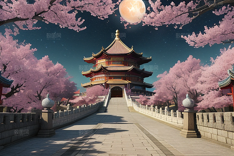 神话南门绚丽的中国风CG渲染