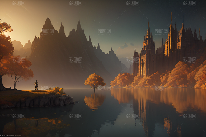 约翰豪的宏伟仙境画作