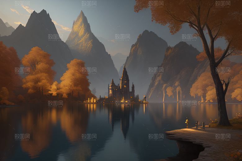 约翰豪的宏伟仙境画作